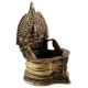 Golden Brass Oil Lamp Pooja Home Temple Diya Lamp